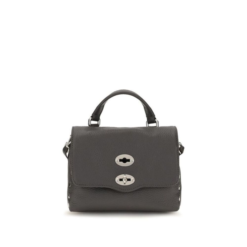 Zanellato Gray Calf Leather Bos Taurus Women's Handbag